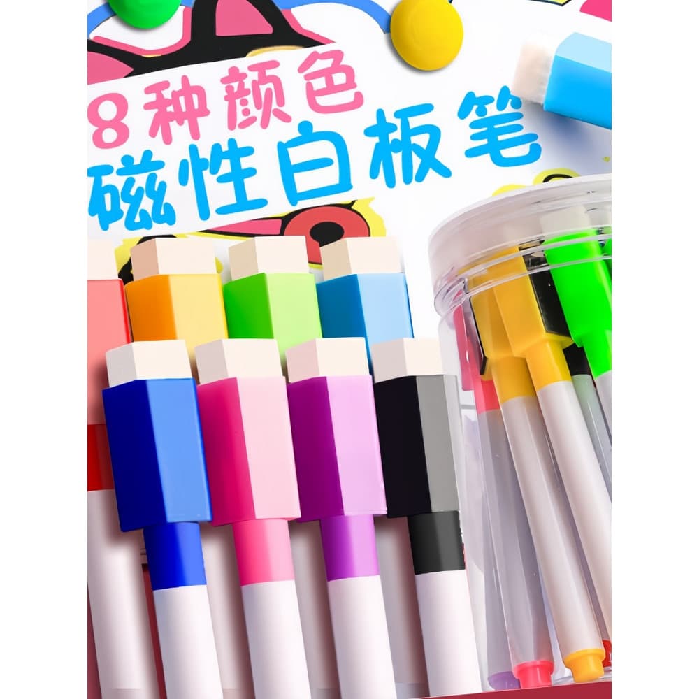 Caneta apagável para quadro branco de cor não tóxica para crianças Uso do professor Caneta para quadro negro à base de á