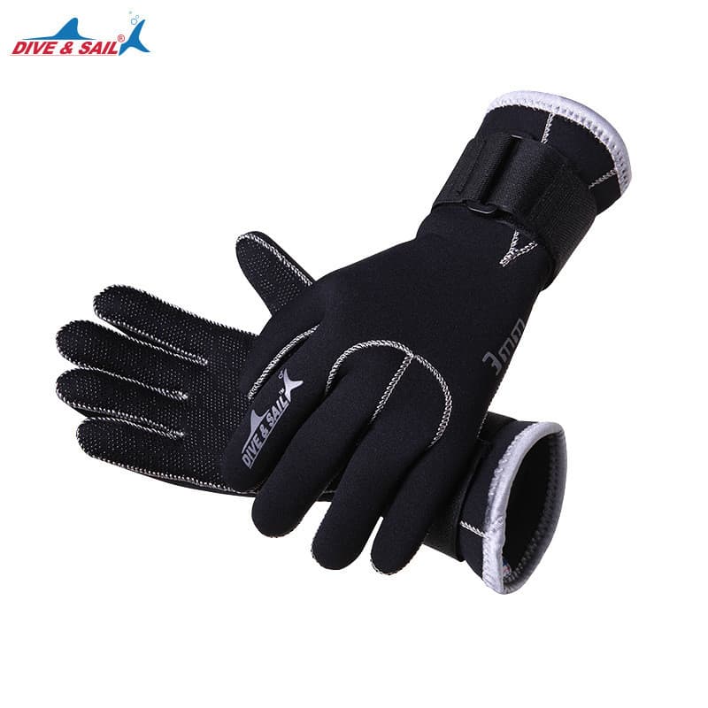 Luvas de mergulho mergulho mergulho e vela 3MM confortável antiderrapante quente resistente ao desgaste Handguard tecido