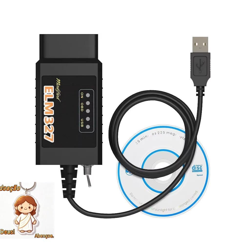 ELM327 USB V1.5 Com Interruptor CH340T 25K80 chip Modificado Para Ford Forscan FoCCCus HS Pode E MS CAN Carro OBD2 Ferra