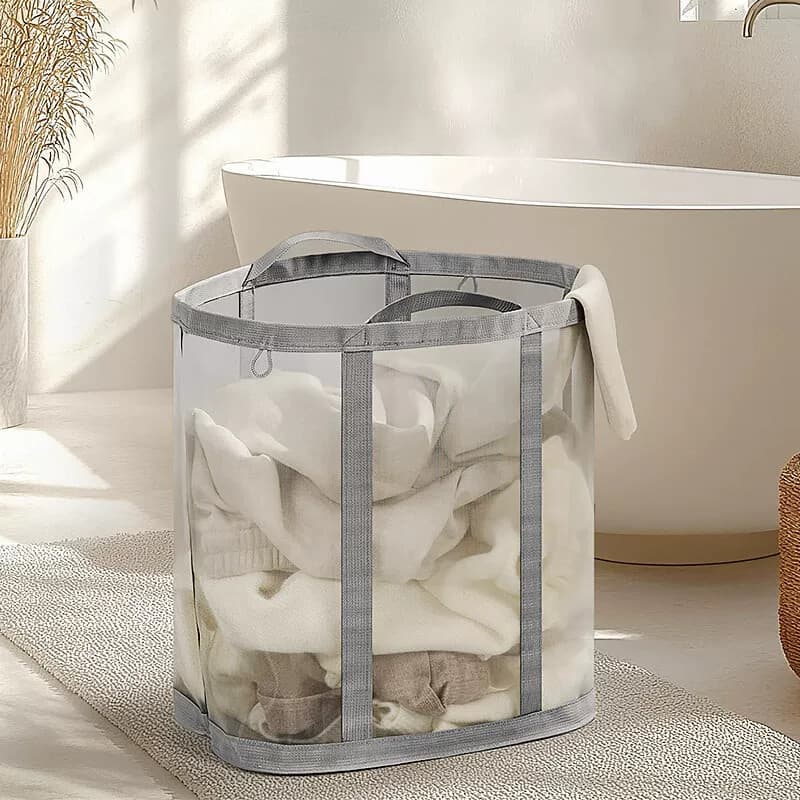 Cesta de armazenamento de roupas sujas, banheiro doméstico, cesta de roupas sujas montada na parede, ferramenta útil, ce