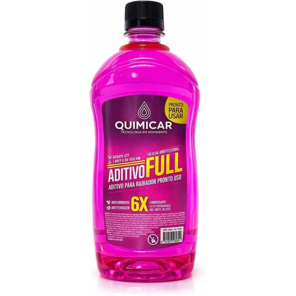 Aditivo Radiador Rosa Pronto Uso 2L 3L 4L Anticorrosivo Quimicar