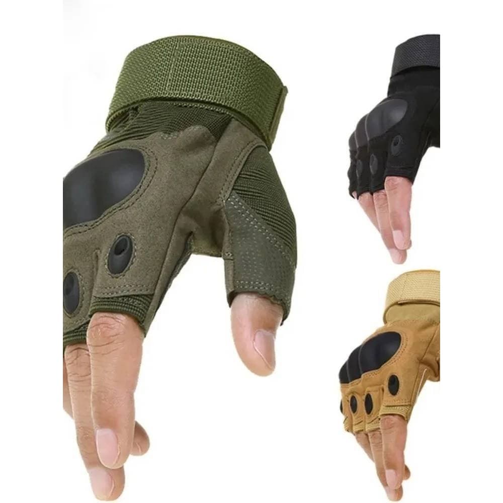 Luva Tática Meio ar livre Dedo Com Proteção Ciclismo Motoboy Paintball