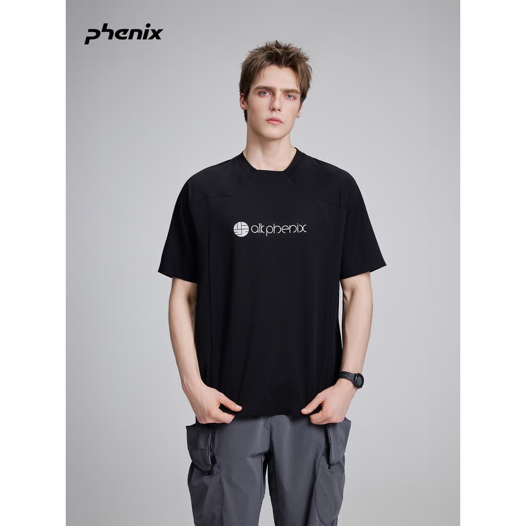 Phenix Phoenix ALK Sports Casual Manga Curta Homens 2026SS Novo Estilo Ao Ar Livre Antibacteriano Respirável Camiseta de