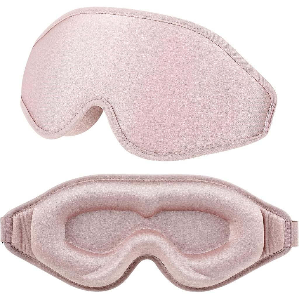 Máscara de Dormir de Seda WLLHYF, Máscara Ocular 3D Estéreo para Sono Profundo, Confortável, Ajustável, Bonita, Bloqueia