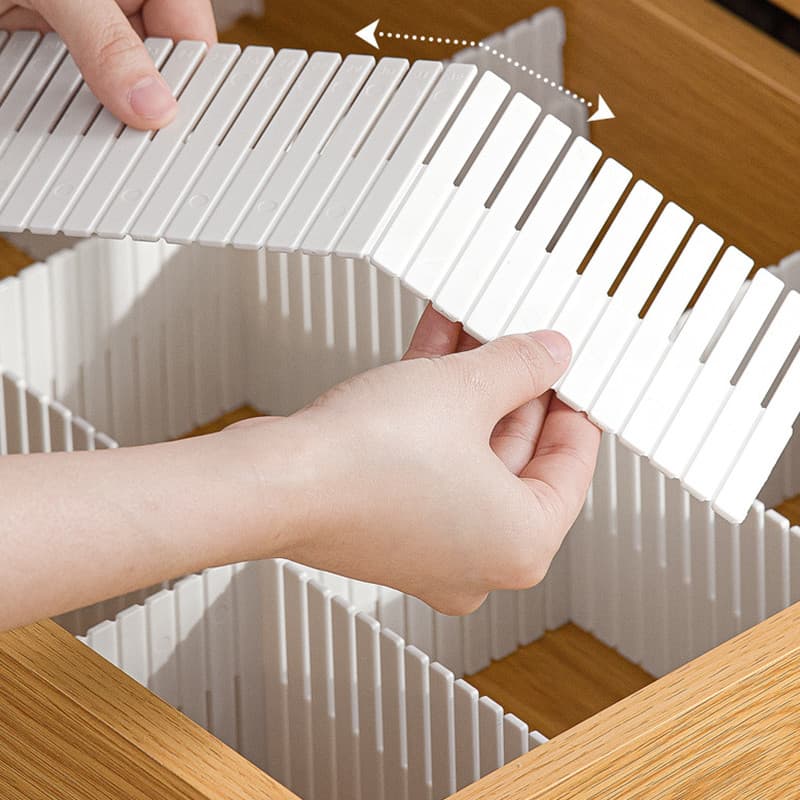 Gaveta divisor de armazenamento folha divisor plástico partição combinação livre roupa interior meias caixa armazenament