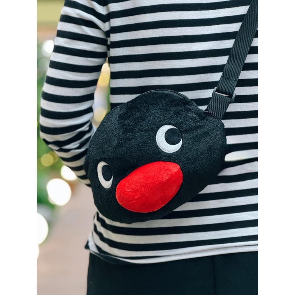 Bonito pequeno pinguim dos desenhos animados boneca bolsa de ombro de pelúcia saco do mensageiro jk menina atraente moch