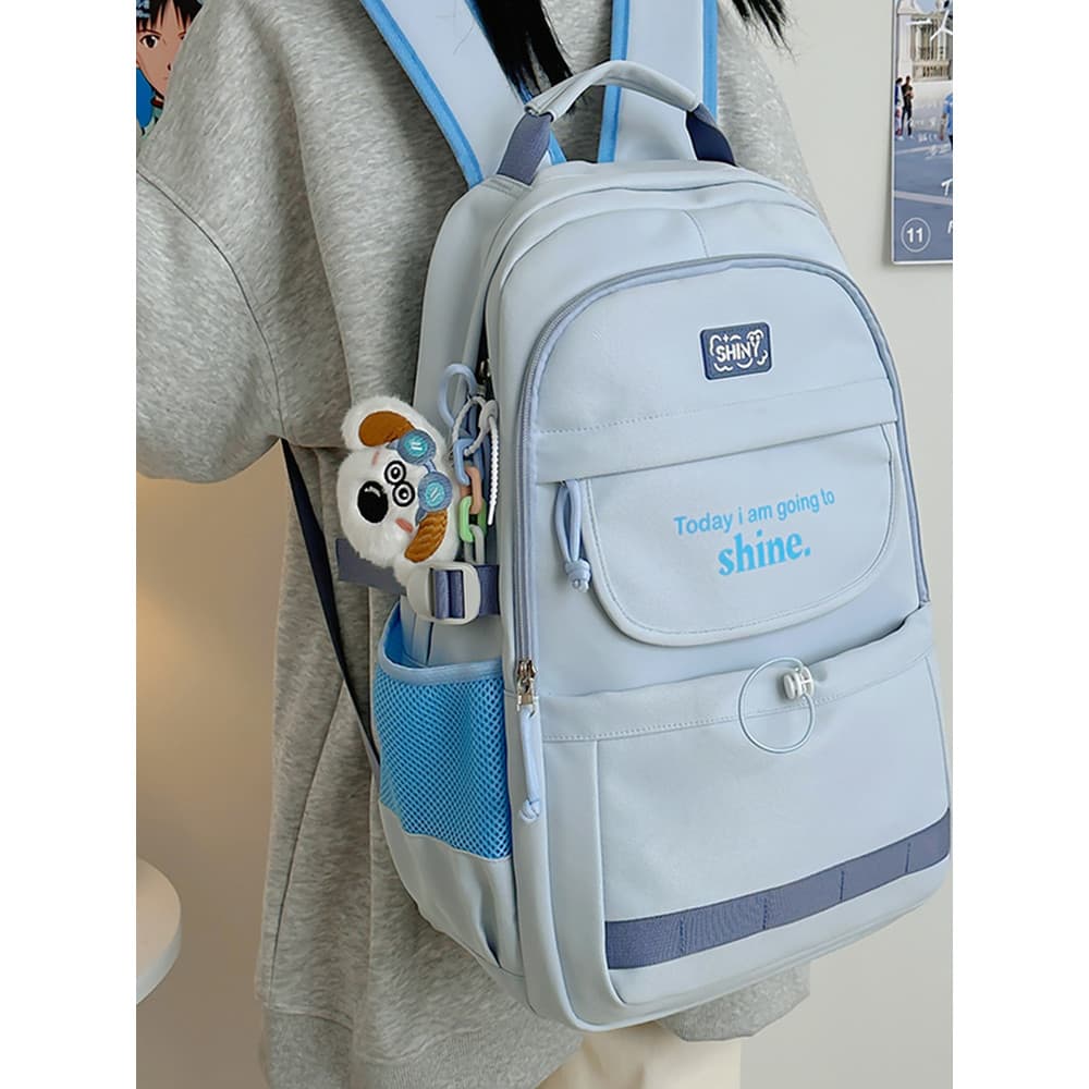 Mochila escolar para meninas, mochila escolar de grande capacidade, 2026, nova mochila simples para estudantes universit