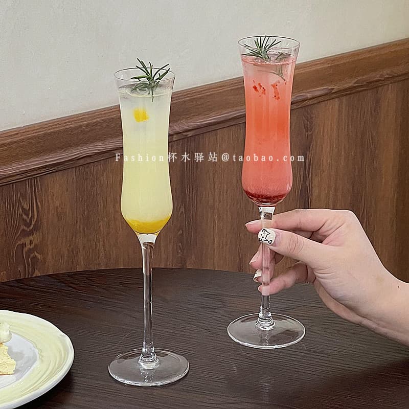 Criativo Bar único vidro de mistura Martini cintura estreita vidro champanhe novo estilo chinês taça Cocktail vidro