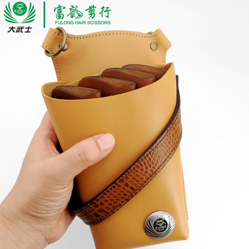 Fulong Cut Shop japonês Samurai tesoura cintura saco de ferramentas estilista de cabelo bolsa de ombro tesoura saco pron