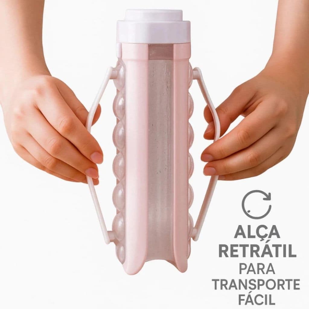 Forma de Gelo Tipo Garrafa para Bebidas e Conservação