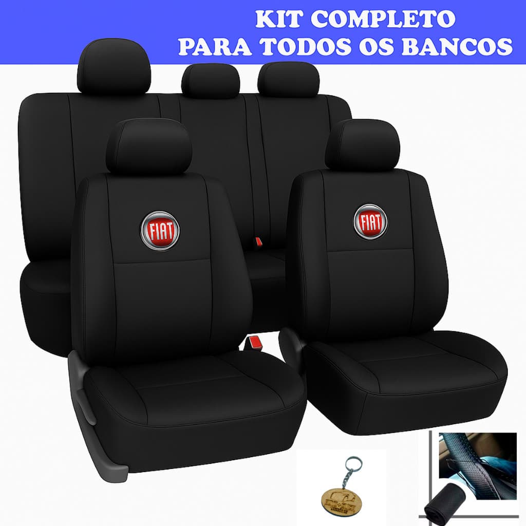 CAPA PARA BANCO COURO DE CARRO FIAT 500 2010 2017 promoçao