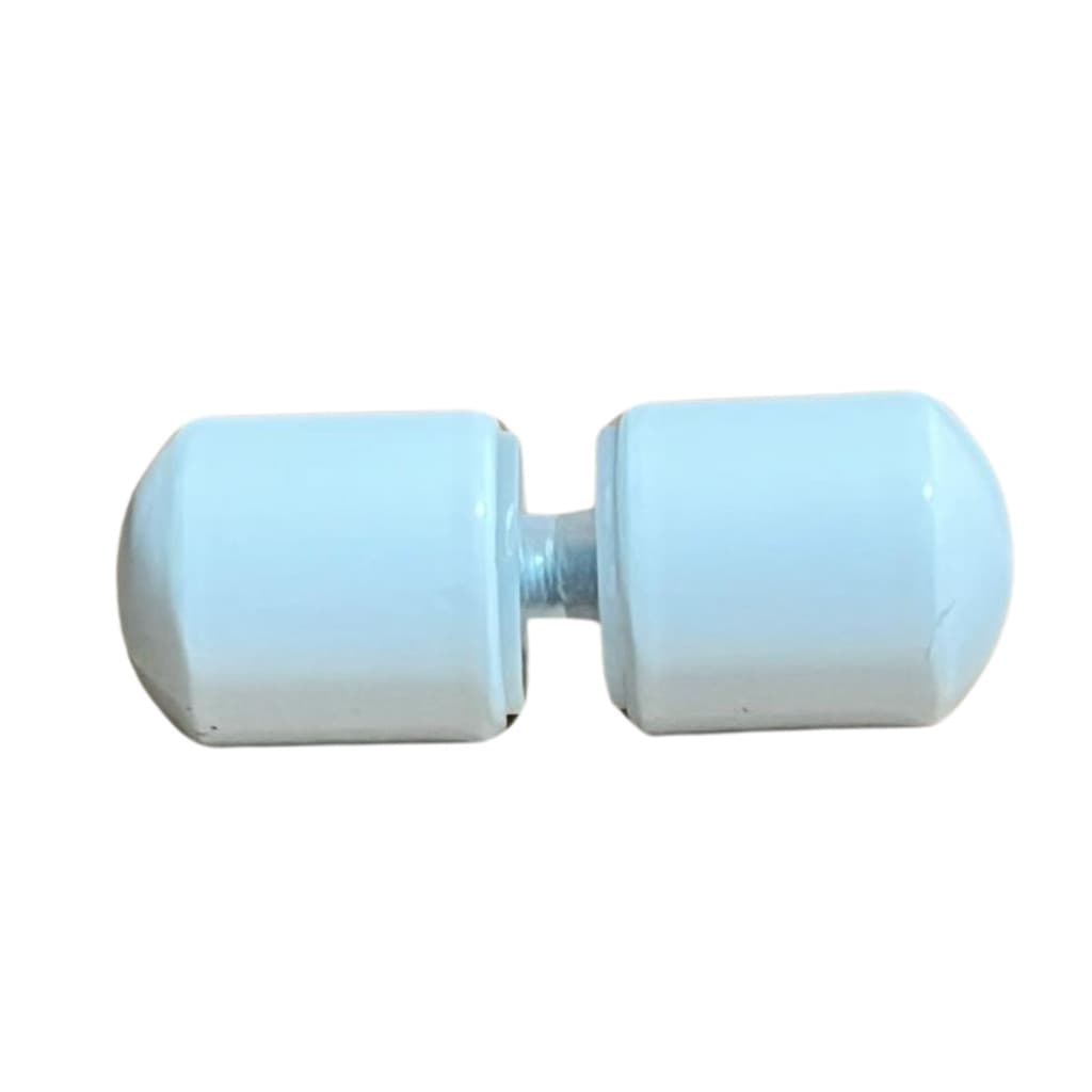 Puxador Para Box Banheiro Vidro Aluminio Branco