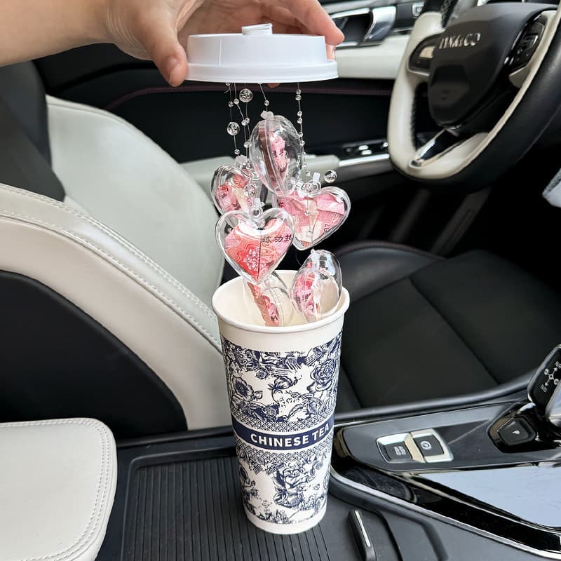 Presente de aniversário criativo diy artesanal amor coração sinos de vento leite xícara de chá casal enviar namorada cer