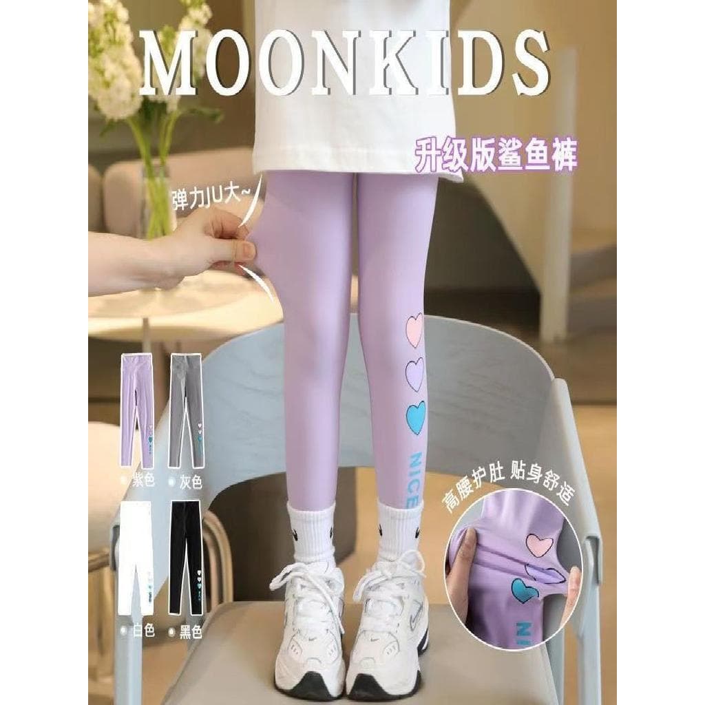 Meninas calças de tubarão primavera outono crianças leggings fino exterior usar grandes crianças leggings outono inverno