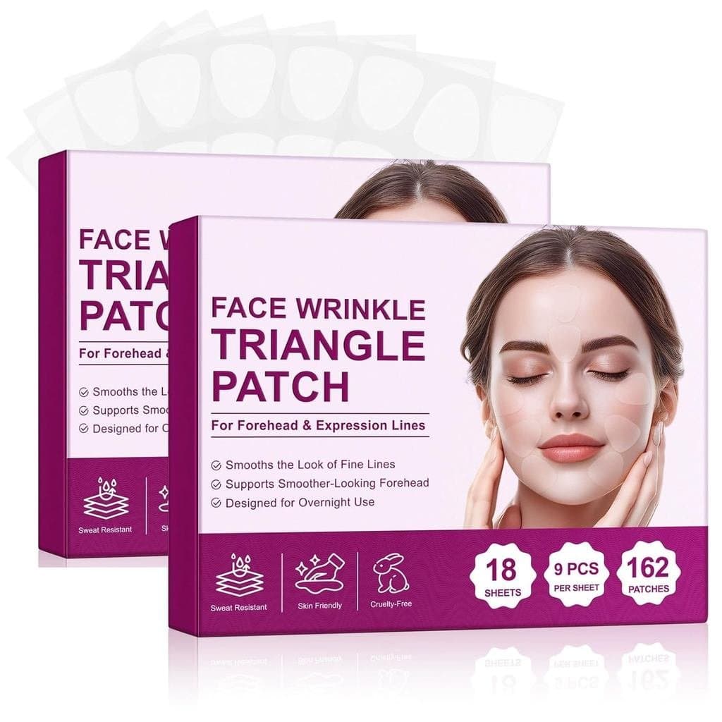 Novo Adesivo Triangular Irven 324 Count para Rugas Faciais, 2 Caixas, Redutor de Rugas Noturno para Linhas de Expressão