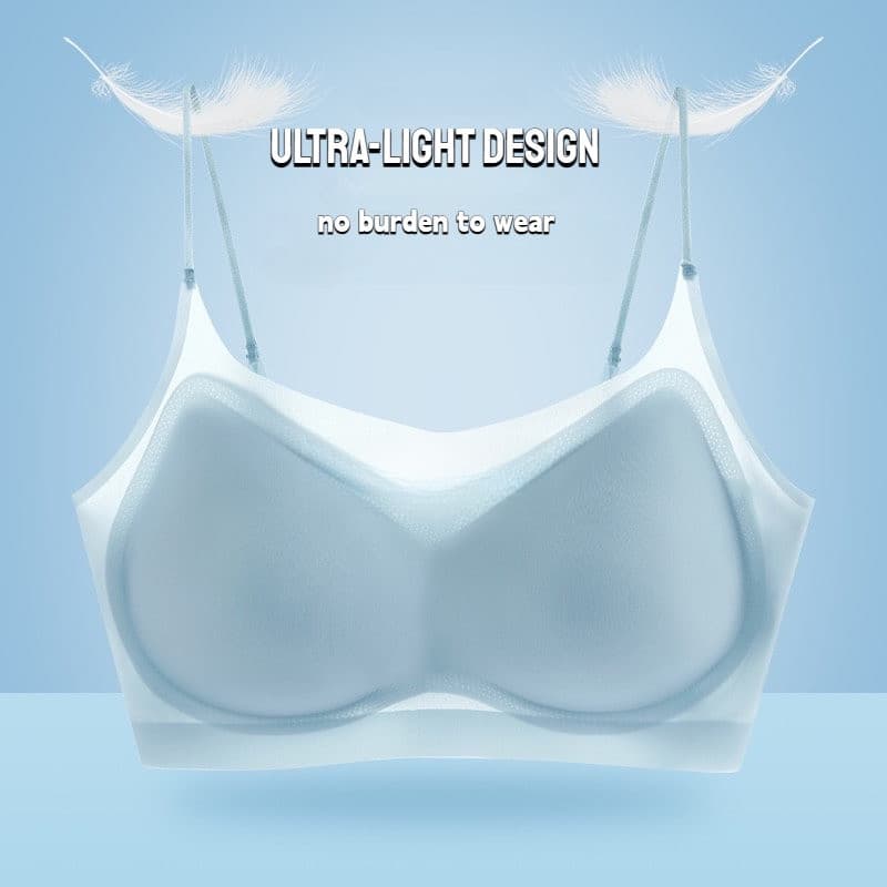 Sutiã sem costura ultra-fino tamanho M-4XL, estilo de roupa feminina, respirável e confortável.