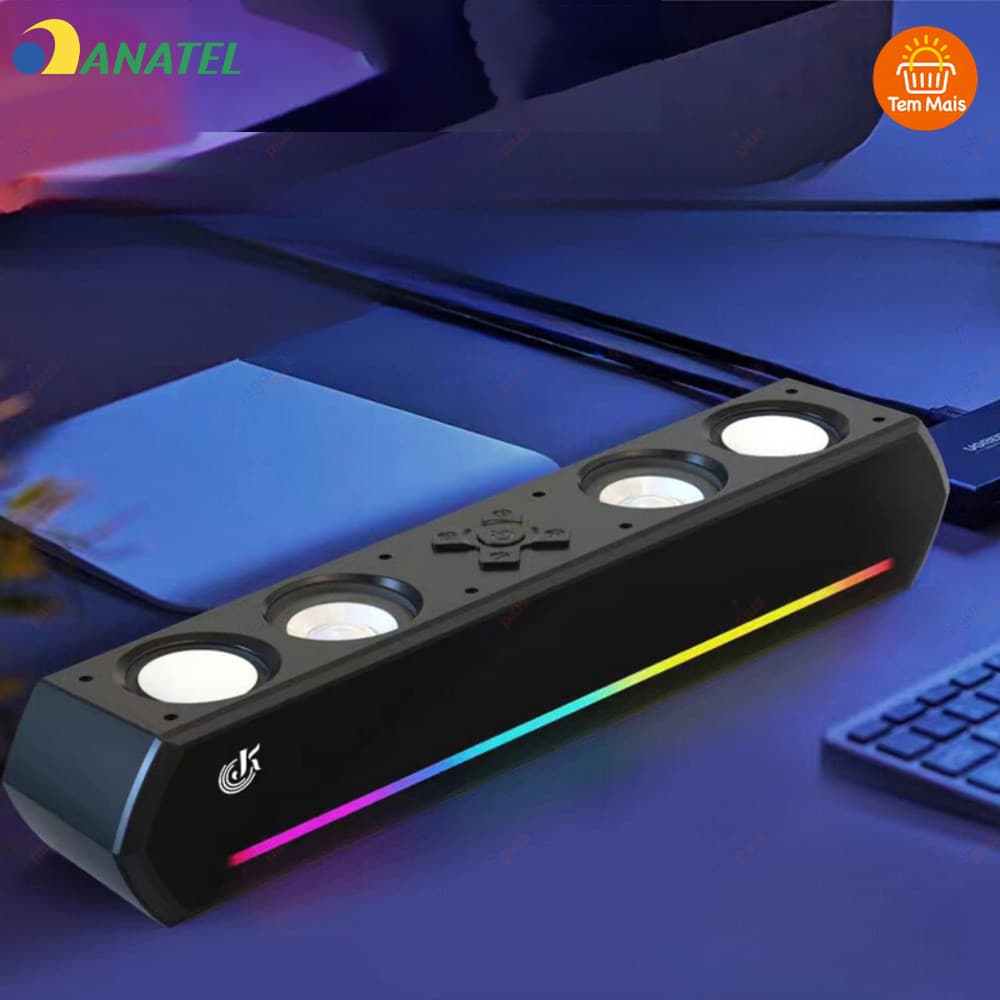 Caixa de Som Bluetooth Alta Potência 30W Som Alto 4 Alto-falantes Compatível TV PC Notebook