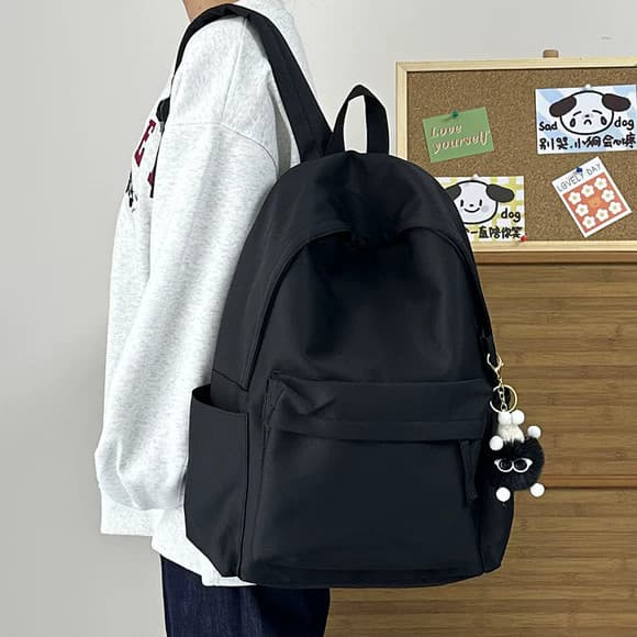 Mochila escolar de grande capacidade, mochila escolar para estudantes do ensino médio, estudantes universitários, simple