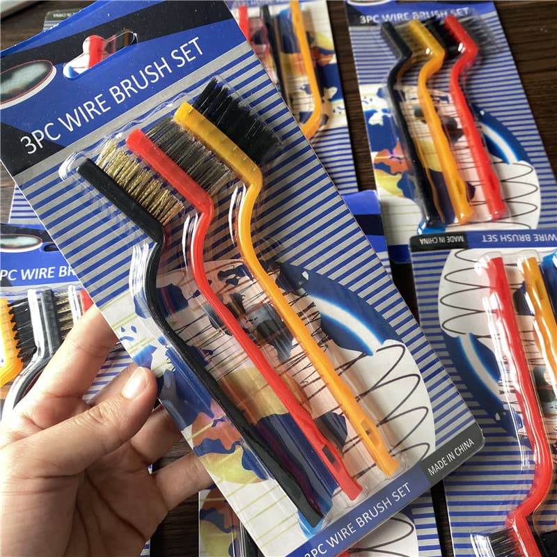Pedido de comércio exterior!Escova de limpeza doméstica!3 pçs utensílios de cozinha exaustor fogão ferramenta fio aço pe