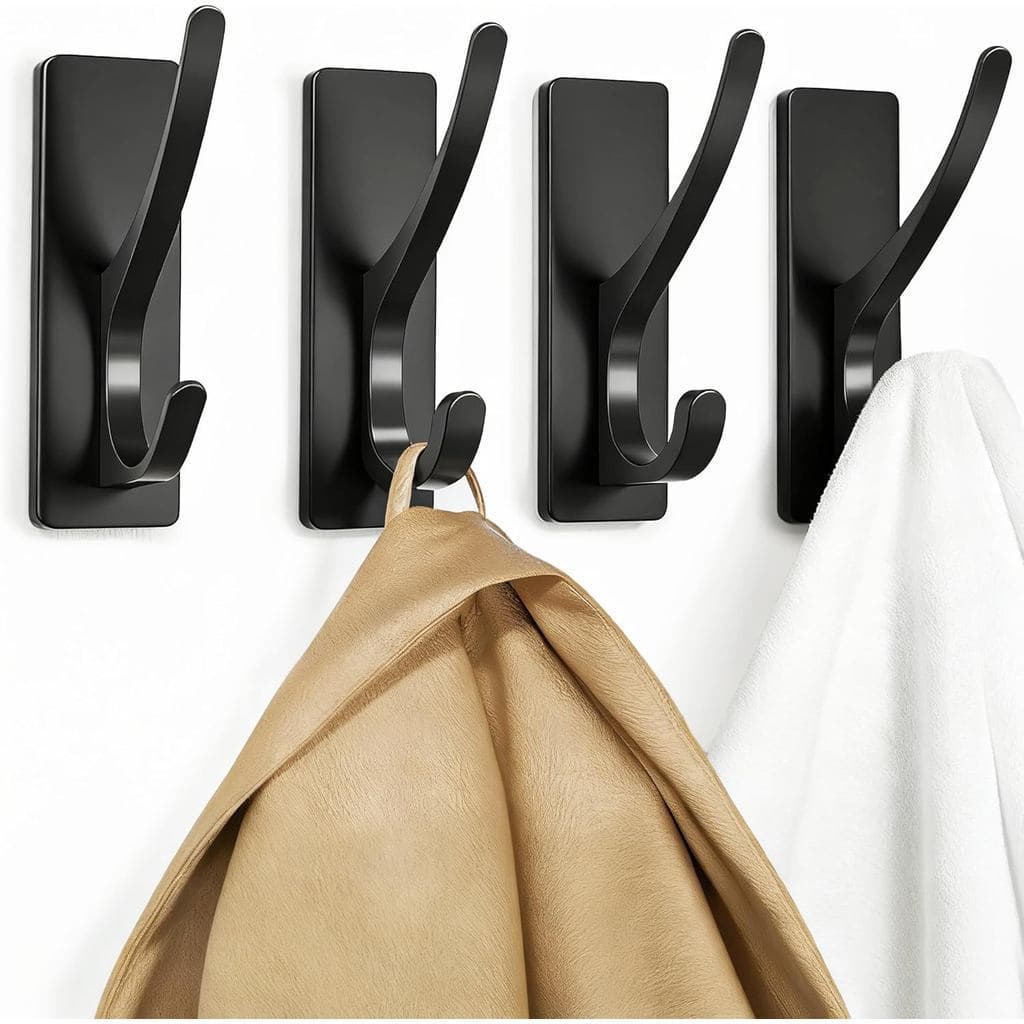 pickpiffGanchosAdesivosparaCasacos:Gancho de Parede em Aço Inoxidável de Alta Resistência para Toalhas, Mochilas, Chapéu