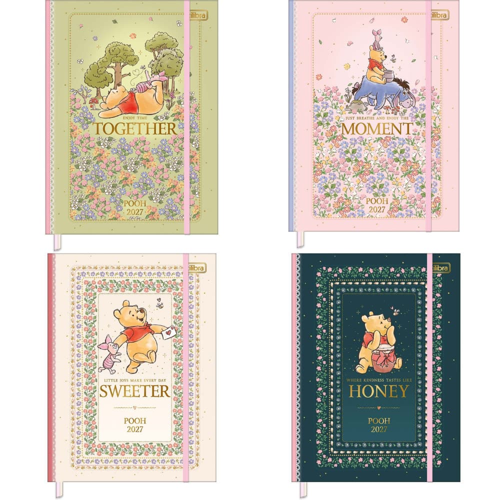 Agenda Costurada Pooh 2027 Tilibra
