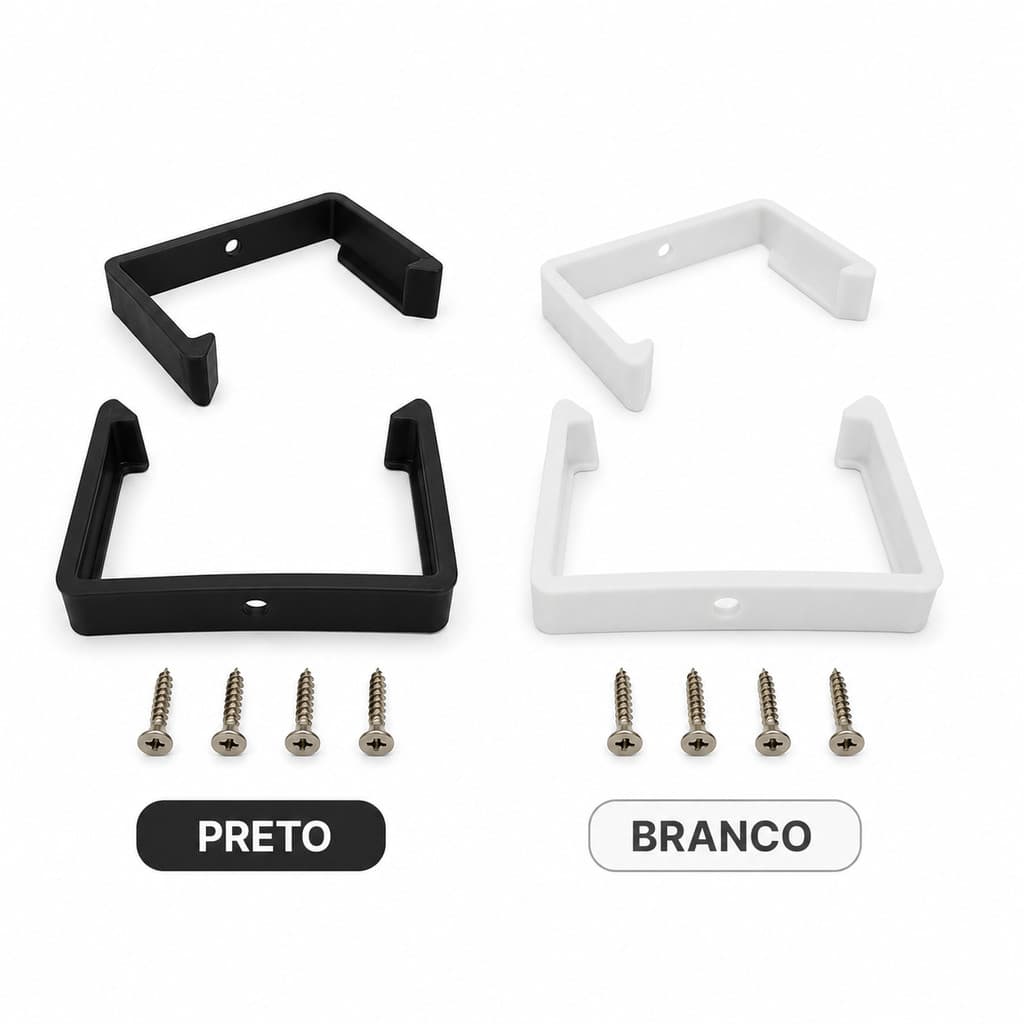 Suporte para Fonte de Alimentação 45x30 Par Fixador Bracket Organizador Bancada Rack
