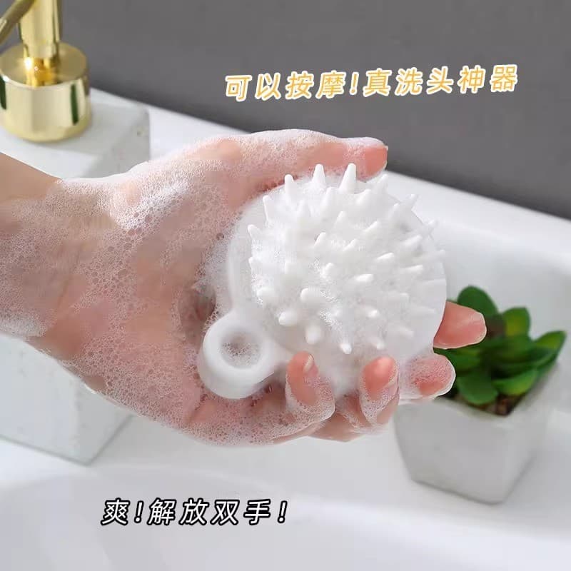 Escova de shampoo de Silicone escova de massagem 2 Yuan lavagem de cabelo ferramenta útil shampoo pente cabeça frete grá