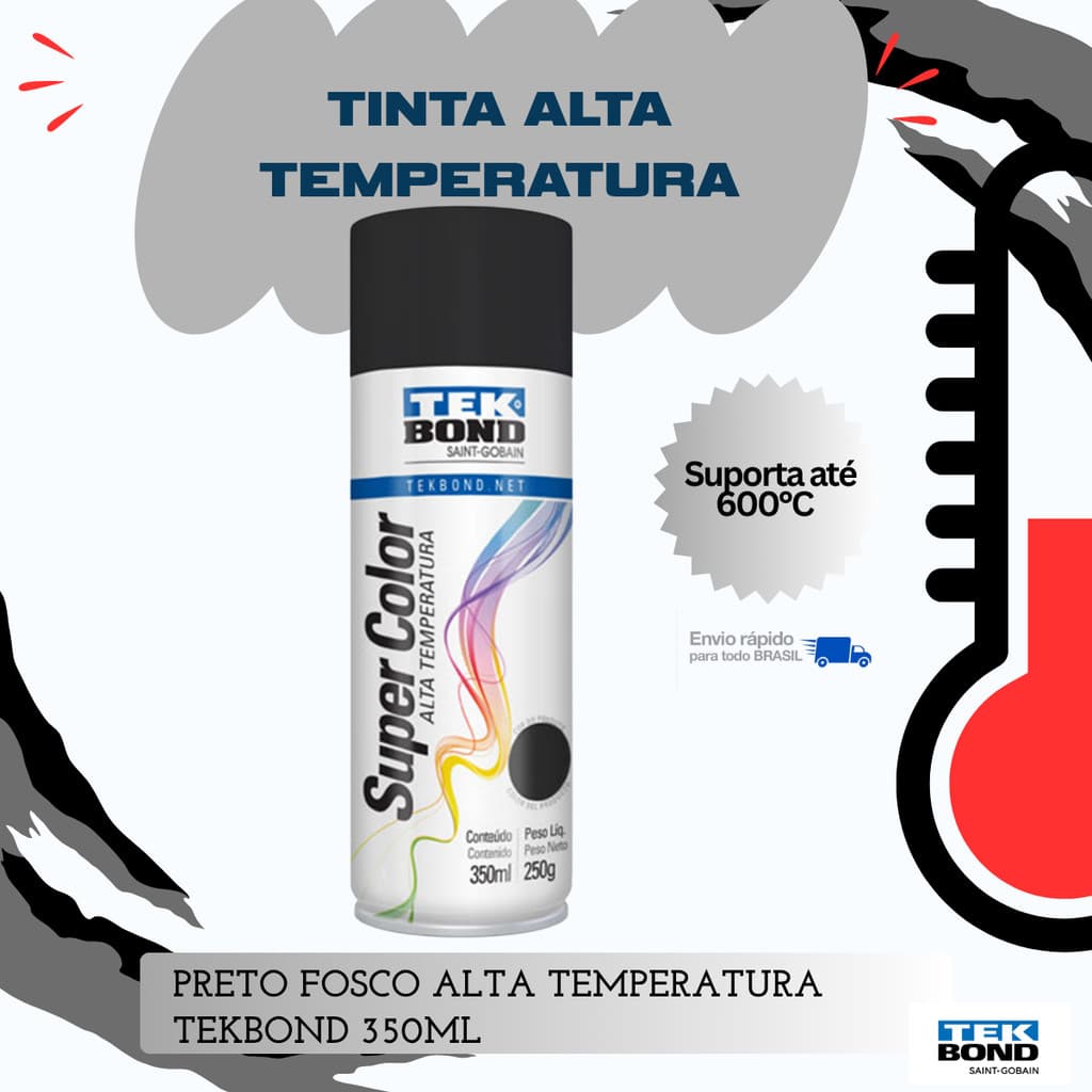 Tinta De Alta Temperatura Para Escapamento De Moto