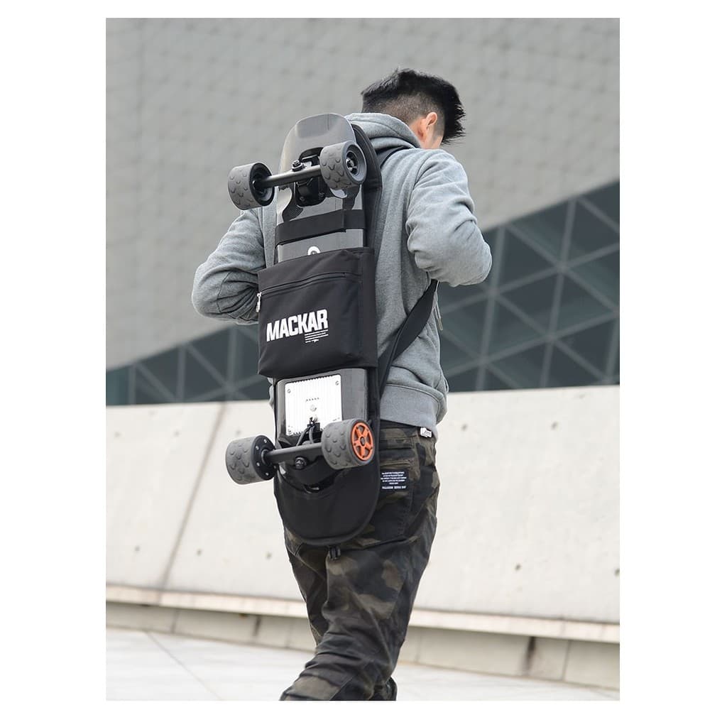 Mackar bolsa de skate de ombro duplo único ciclismo multifuncional Land Chong bolsa Universal Longboard placa de peixe e