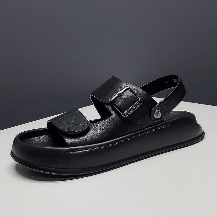 Nicho na moda couro sapatos de praia sandálias transfronteiriças sandálias de venda quente Shitou qualidade sapatos casu