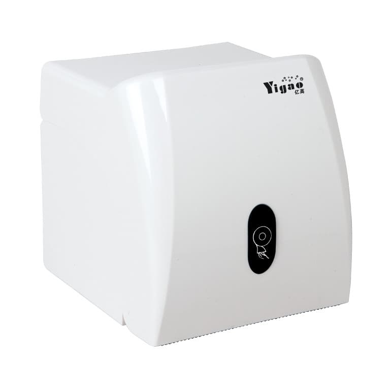 Yigao YG-A894/B894 Caixa de papel em rolo pequeno montado na parede Suporte para papel higiênico com trava Caixa de teci