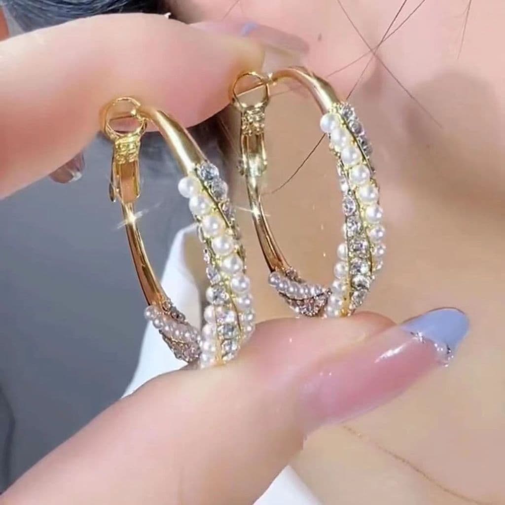 Braços de pérola femininos de moda, braços de orelhas de temperamento variados, estilo minimalista