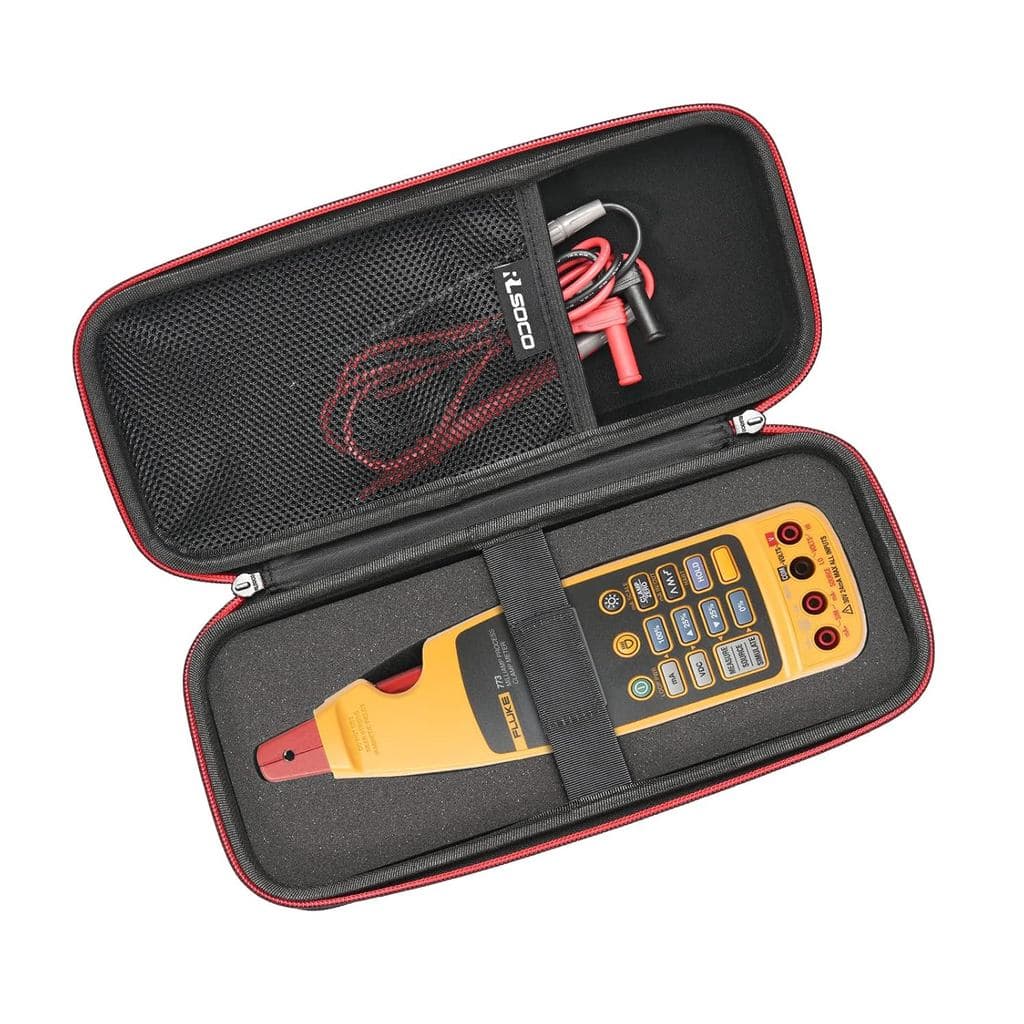 Estojo Rígido RLSOCO para Medidor de Corrente de Processo Avançado Fluke 771/772/773 |   Design compacto com zíper YKK e
