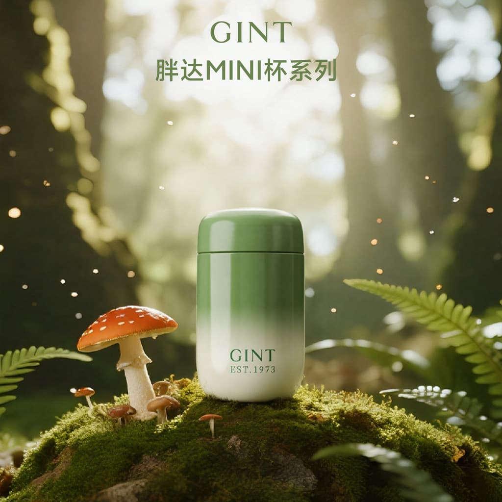 GINT Mini Copo de Água com Isolamento Térmico Meninas Novo Estilo 2026 Copo de Sensação Feminino Portátil de Aço Inoxidá
