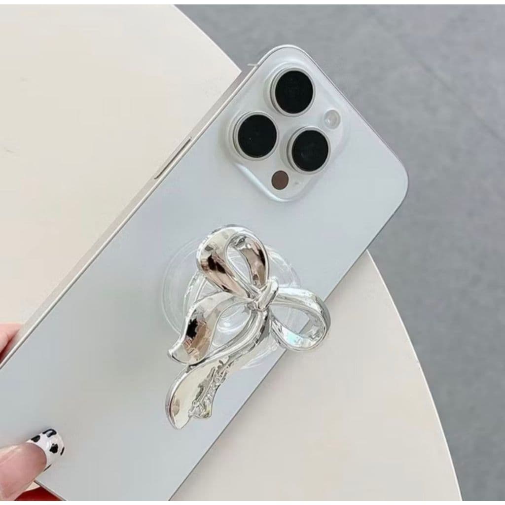 Pop suporte de apoio de laço De Luxo Suporte de Dedo Apoio Para Celular iPhone