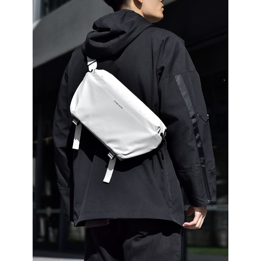 Homens Commuter na moda bolsa de ombro saco do mensageiro novo estilo ciclismo funcional ferramentas saco do mensageiro