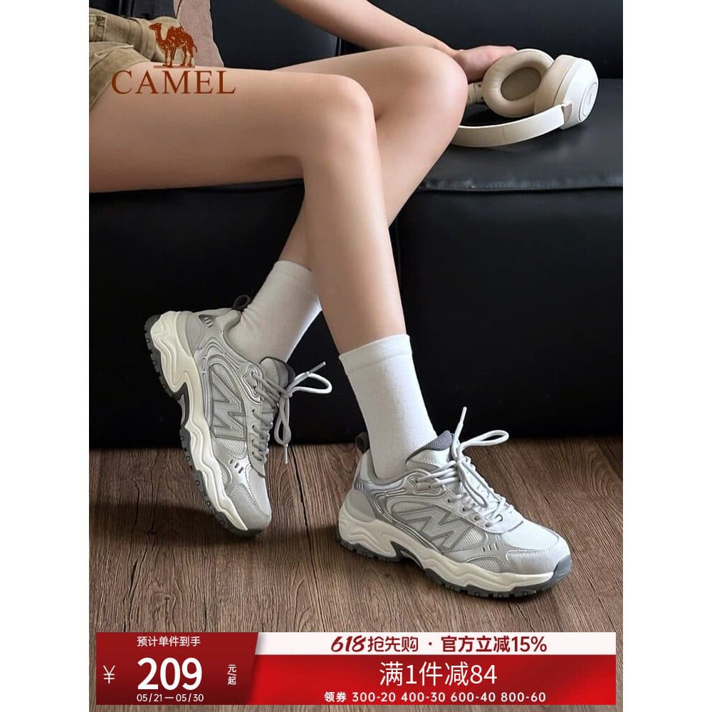 Camel Taihang 3a geração sapatos casuais outono novo estilo caminhadas sapatos senhoras Anti-deslizamento esportes ao ar