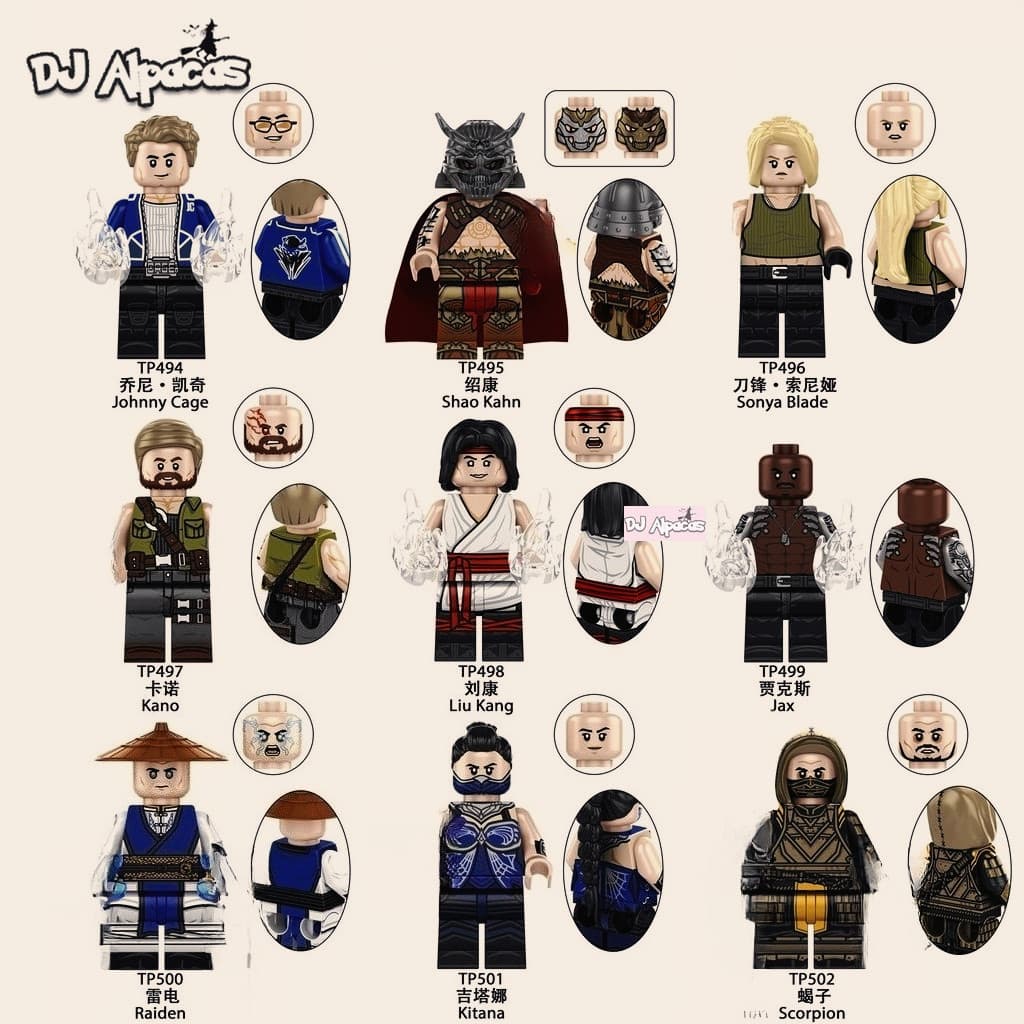 Blocos De Construção Figuras Brinquedo Colecionável TP494 TP495 TP496