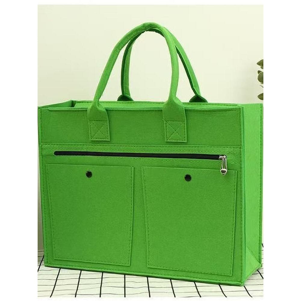 Com zíper sacola Commuter All-Match bolsa feminina sacola de feltro sacola de presente saco com zíper