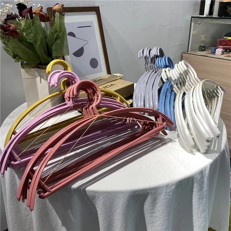 Cor Morandi Super Econômico!Não-marcação doméstico antiderrapante roupas de secagem cabide cabide de roupas cabide de ro