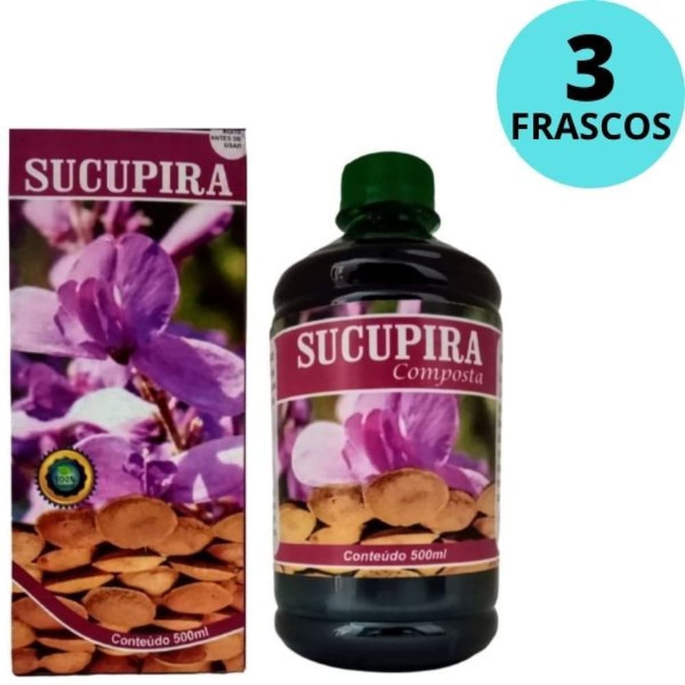 3 Sucupira 500ml Cada Frasco - Chá Composto Suplemento Nutricional / Revenda Preço De Fabrica