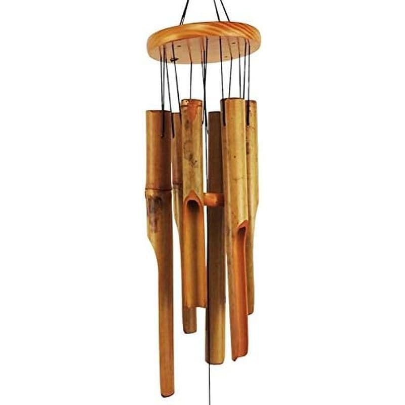 Sinos De Vento De Bambu MUMTOP , Carrilhão Madeira Ao Ar Livre Com Tom Profundo Incrível Para Decoração De Jardim , Páti