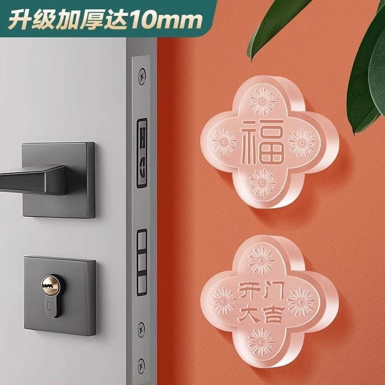 Maçaneta da porta japonesa anti-colisão adesivo almofada protetora de Silicone parada da porta da geladeira anti-colisão