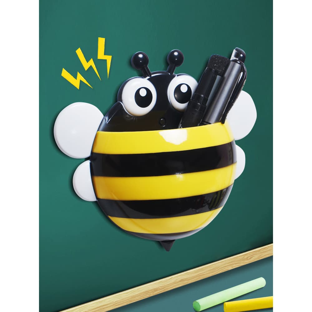 Funi Multicolor Little Bee Caixa de armazenamento magnética Porta-canetas Desenho animado Pendurado Absorvível Quadro br