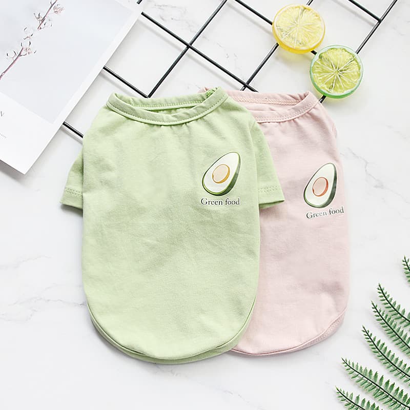 Abacate roupas para animais de estimação roupas de cachorro Teddy Pomeranian pequeno cão estilo fino verão respirável pr