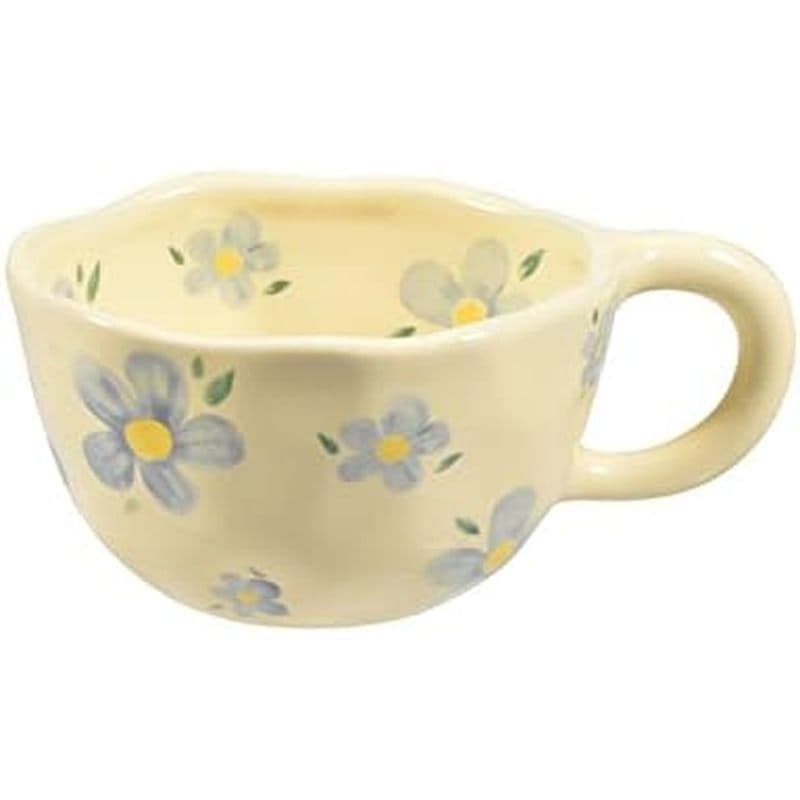 Caneca De Café De Cerâmica Koythin , Copo De Flores Criativo Para Escritório E Casa , Seguro Máquina De Lavar Louça Micr