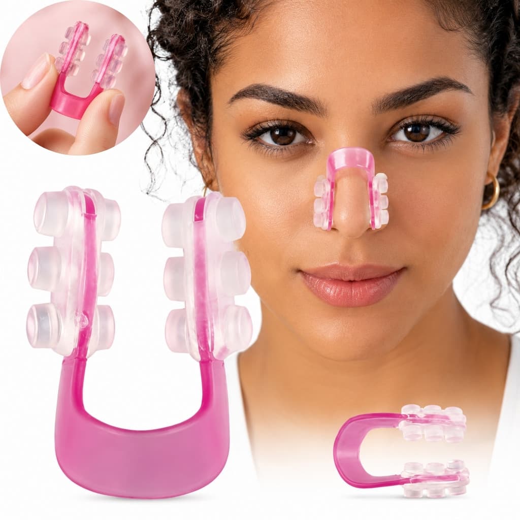 Modelador Nasal Nose Up Silicone Afinador De Nariz Clipe Estético Facial Massageador Nariz Ajustável