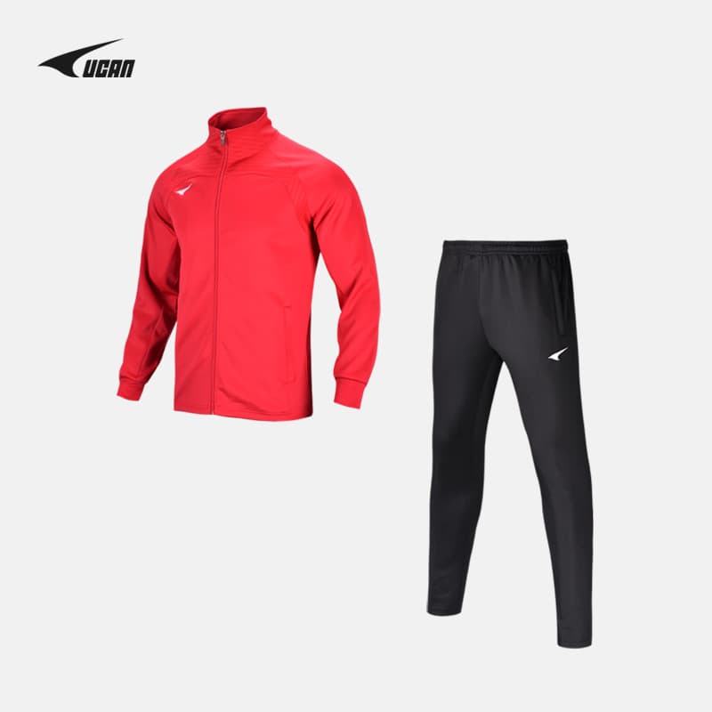 UCAN UCAN Terno esportivo feminino cardigã moletom de malha ao ar livre Casual jaqueta Slim fit jaqueta de manga comprid