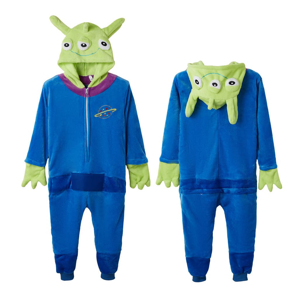Kigurumi Monstro De Três Olhos Dos Desenhos Animados Animais Cosplay Trajes Flanela Pijamas Onesies Para O Natal Dia Das