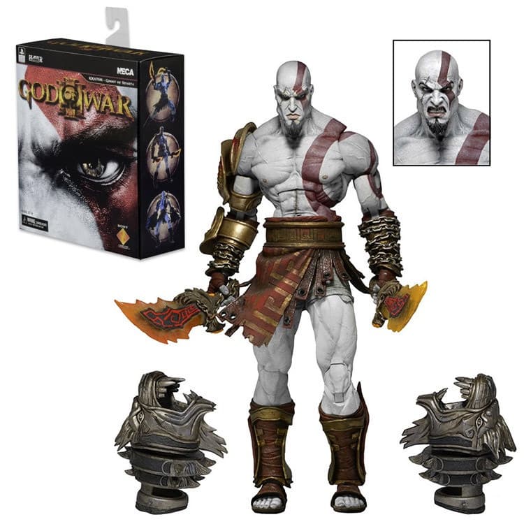 Neca God of War 3 Ultimate Kratos Kratos Kratos Kratos Kratos Caixa de Luxo Edição Figura Modelo